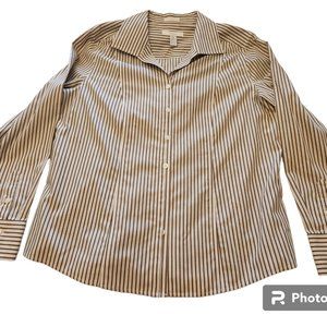 🔥Chico's Long-Sleeve Button Down, Size 2🔥